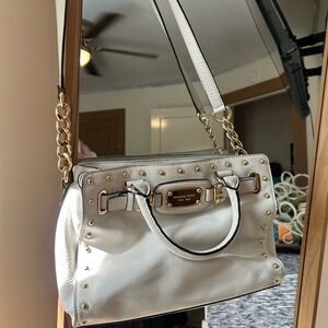 Michael Kors White Shoulder Bag